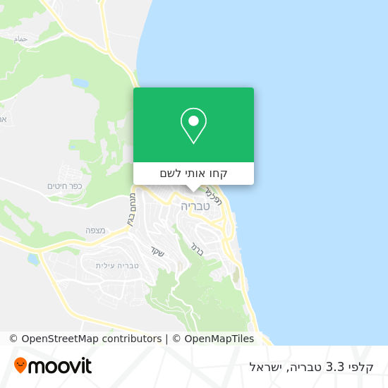 מפת קלפי 3.3 טבריה