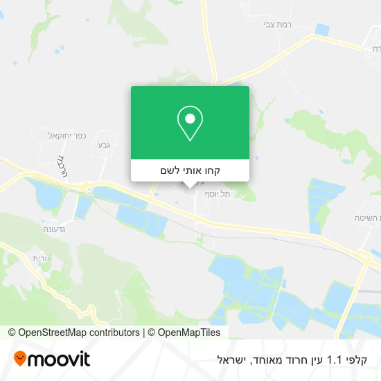 מפת קלפי 1.1 עין חרוד מאוחד