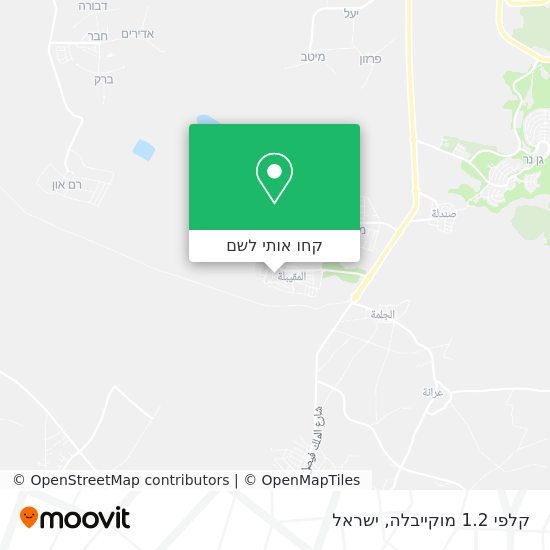 מפת קלפי 1.2 מוקייבלה