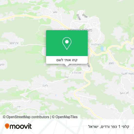מפת קלפי 1 כפר ורדים