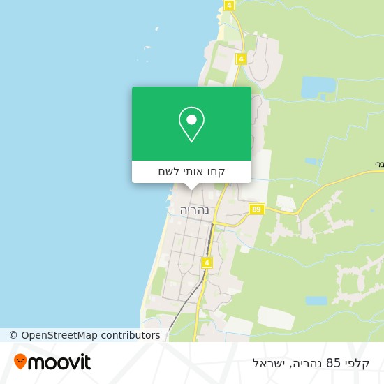 מפת קלפי 85 נהריה