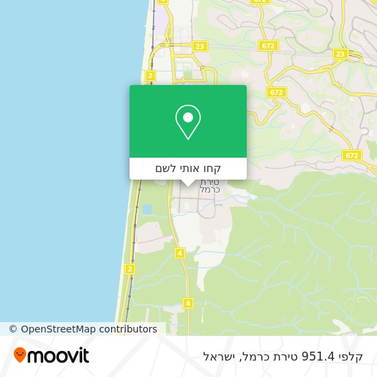 מפת קלפי 951.4 טירת כרמל