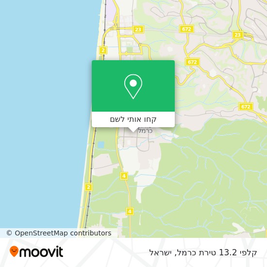 מפת קלפי 13.2 טירת כרמל