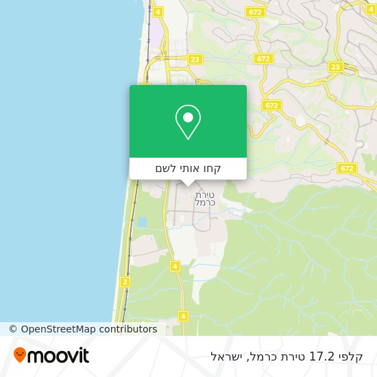 מפת קלפי 17.2 טירת כרמל