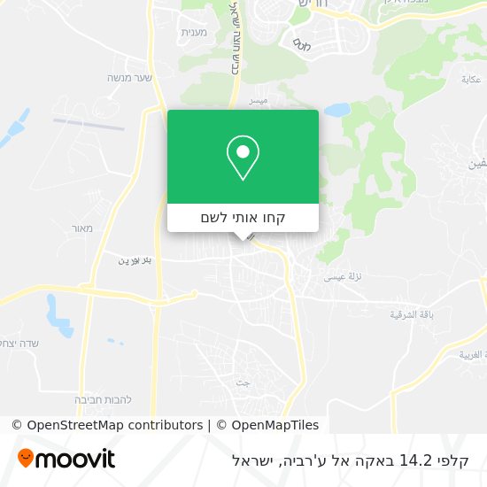 מפת קלפי 14.2 באקה אל ע'רביה