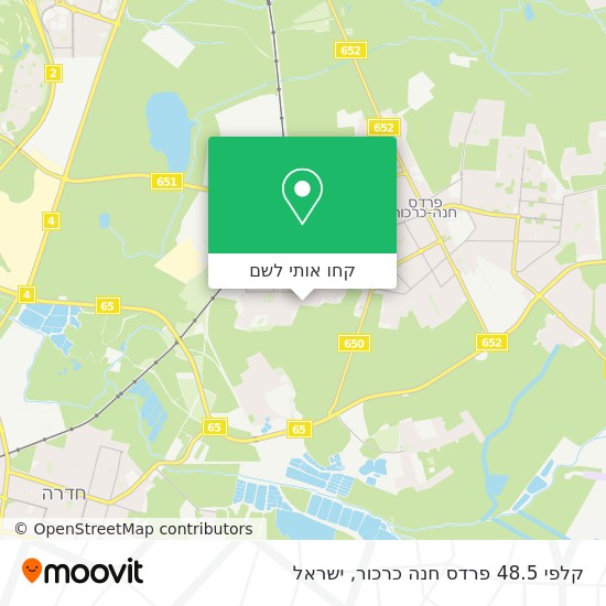 מפת קלפי 48.5 פרדס חנה כרכור