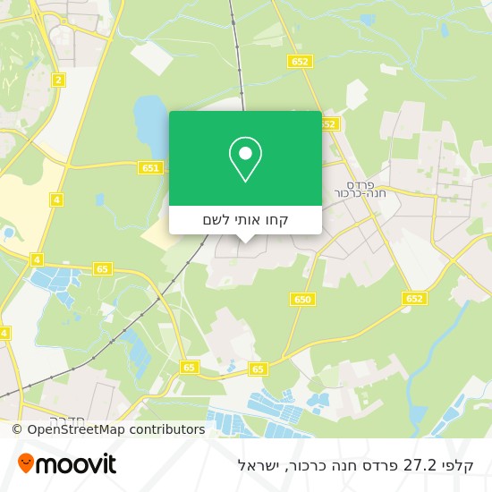 מפת קלפי 27.2 פרדס חנה כרכור