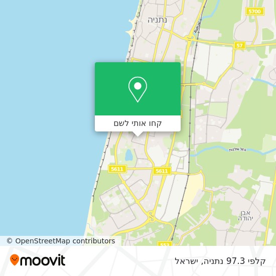 מפת קלפי 97.3 נתניה