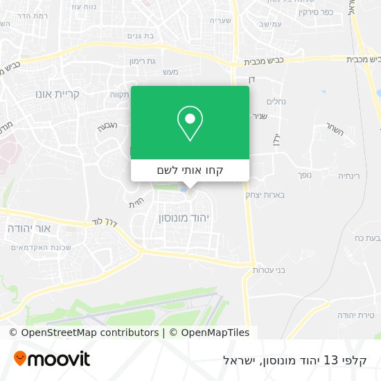 מפת קלפי 13 יהוד מונוסון