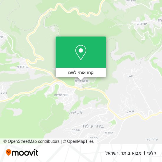 מפת קלפי 1 מבוא ביתר