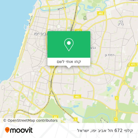 מפת קלפי 672 תל אביב יפו