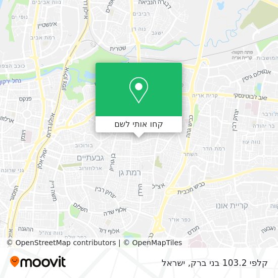 מפת קלפי 103.2 בני ברק