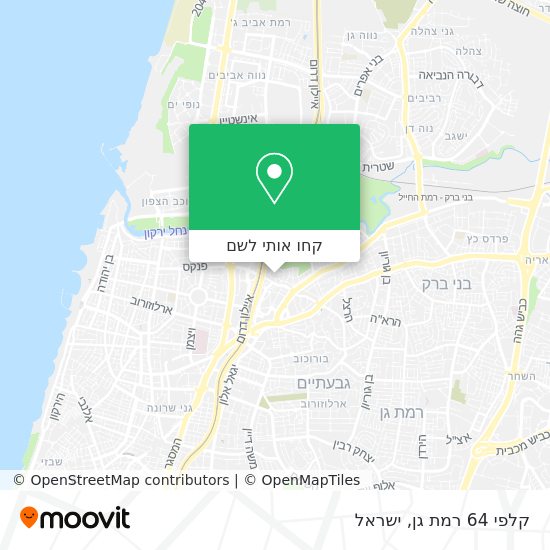 מפת קלפי 64 רמת גן