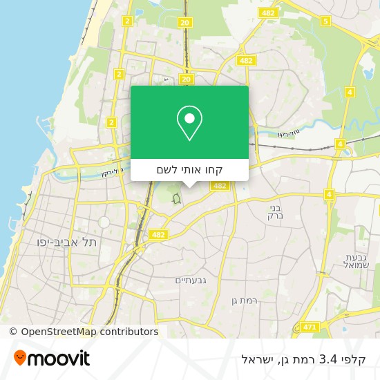 מפת קלפי 3.4 רמת גן