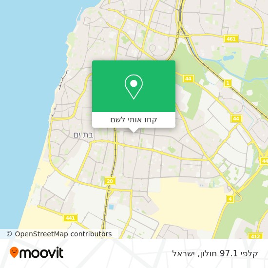 מפת קלפי 97.1 חולון