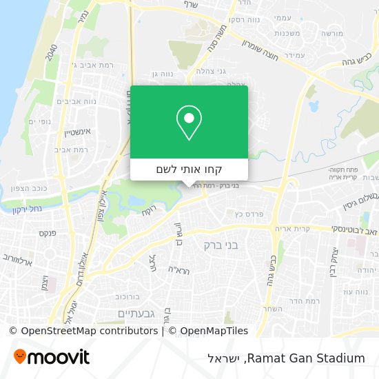 מפת Ramat Gan Stadium