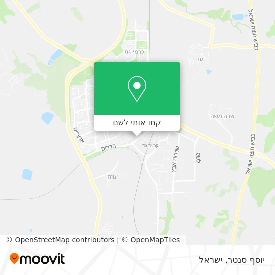 מפת יוסף סנטר