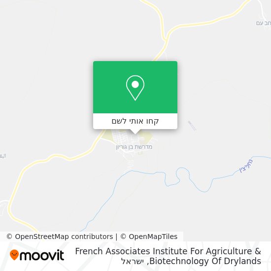 מפת French Associates Institute For Agriculture & Biotechnology Of Drylands