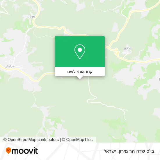 מפת בי'ס שדה הר מירון