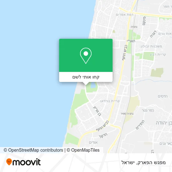 מפת מפגש הפארק