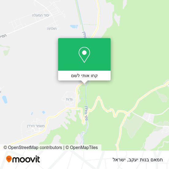 מפת חמאם בנות יעקב