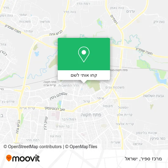 מפת מרכז ספיר