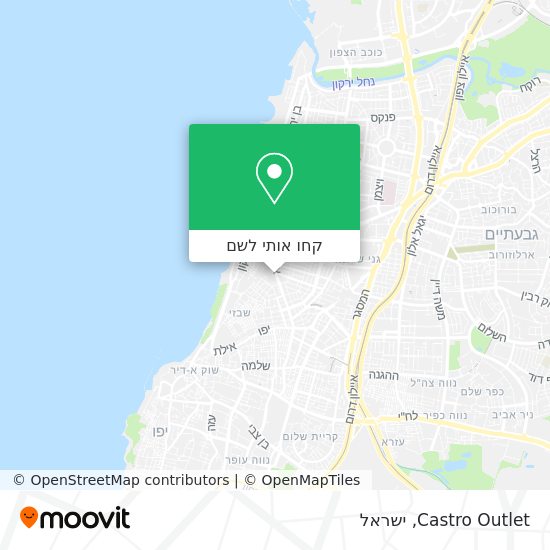מפת Castro Outlet