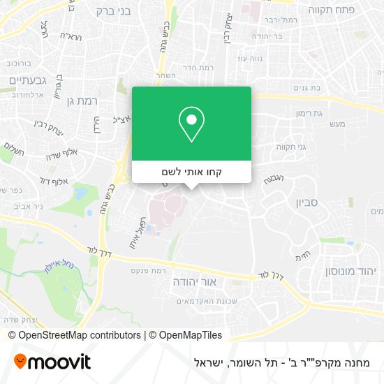 מפת מחנה מקרפ""ר ב' - תל השומר