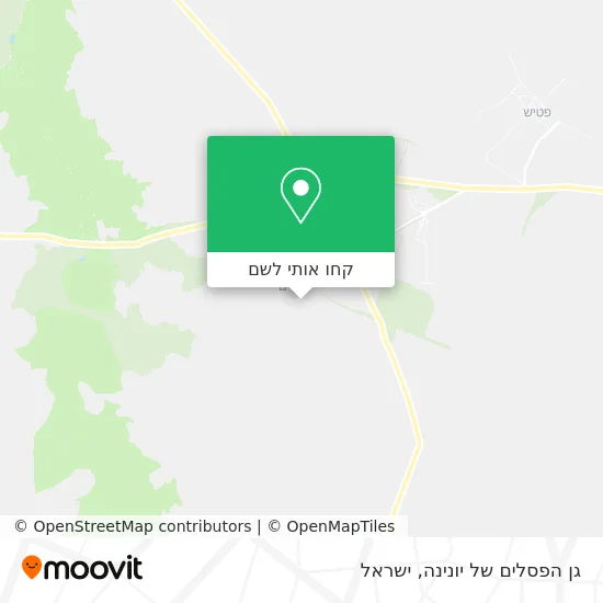 מפת גן הפסלים של יונינה