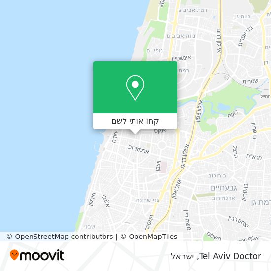 מפת Tel Aviv Doctor