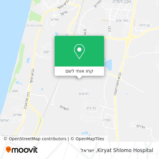 מפת Kiryat Shlomo Hospital