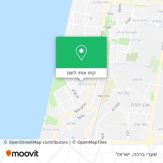 מפת שערי ברכה