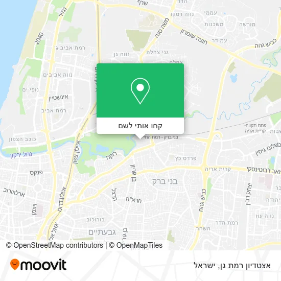 מפת אצטדיון רמת גן