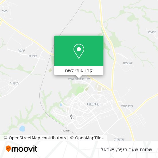 מפת שכונת שער העיר