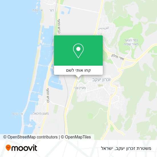 מפת משטרת זכרון יעקב