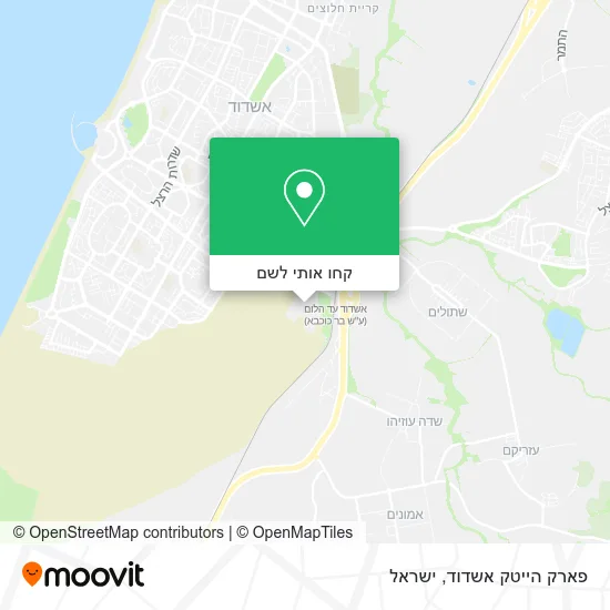 מפת פארק הייטק אשדוד
