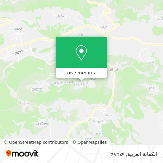 מפת الكمانة الغربية