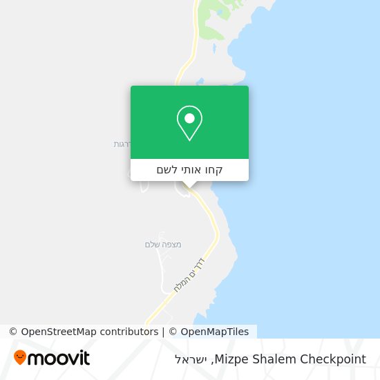מפת Mizpe Shalem Checkpoint