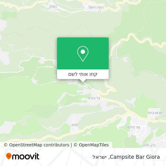 מפת Campsite Bar Giora
