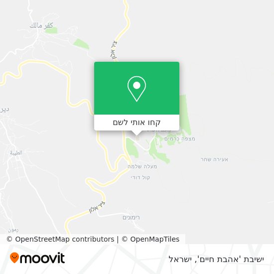 מפת ישיבת 'אהבת חיים'