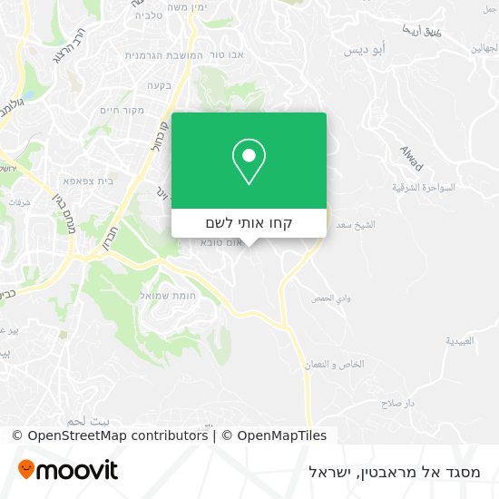 מפת מסגד אל מראבטין