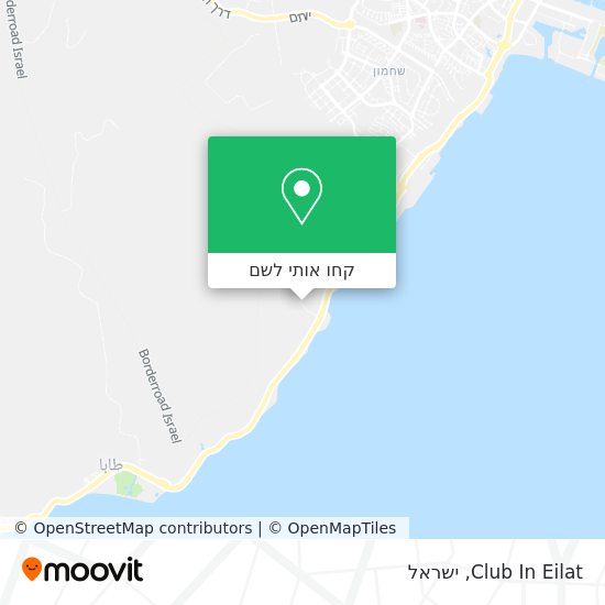 מפת Club In Eilat