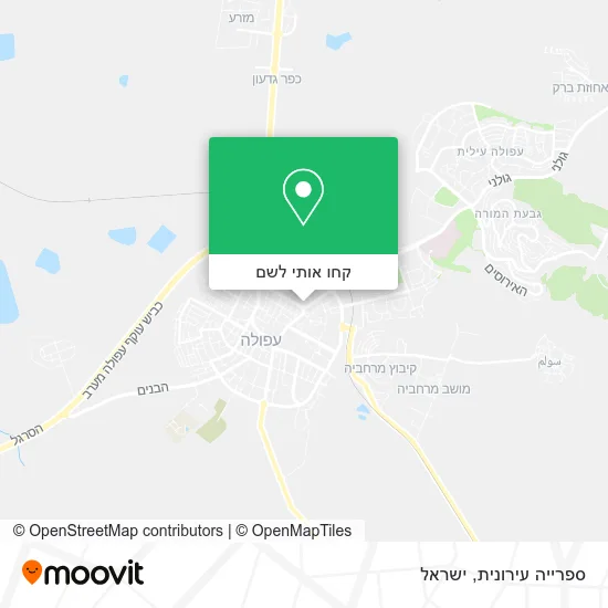 מפת ספרייה עירונית
