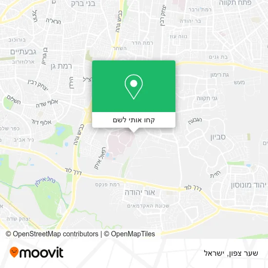 מפת שער צפון