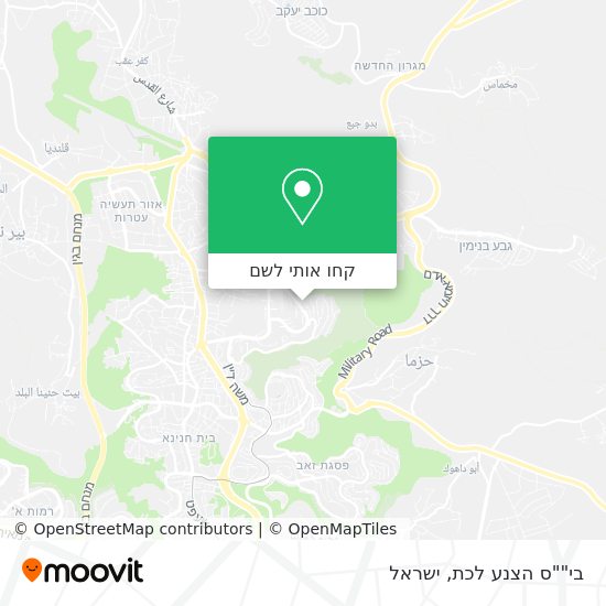 מפת בי""ס הצנע לכת