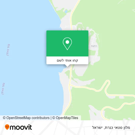 מפת מלון סטאי כנרת