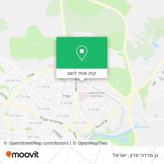 מפת גן מרדכי פרץ