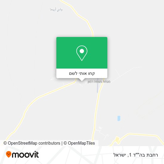 מפת רחבת בה""ד 1