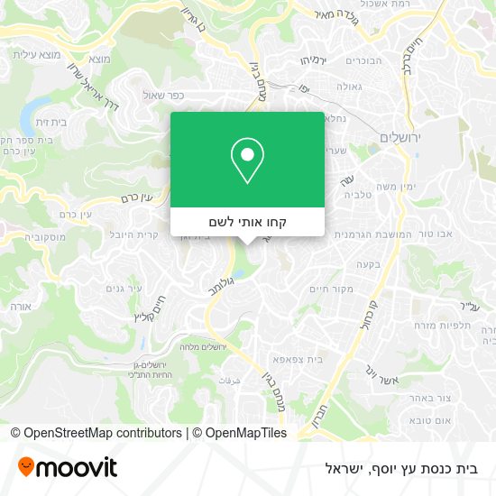 מפת בית כנסת עץ יוסף
