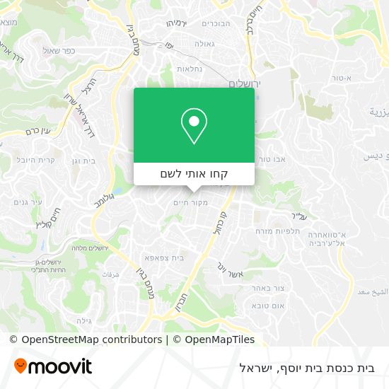 מפת בית כנסת בית יוסף